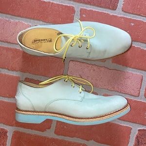 Sperry topsider delancy neon leather Oxford